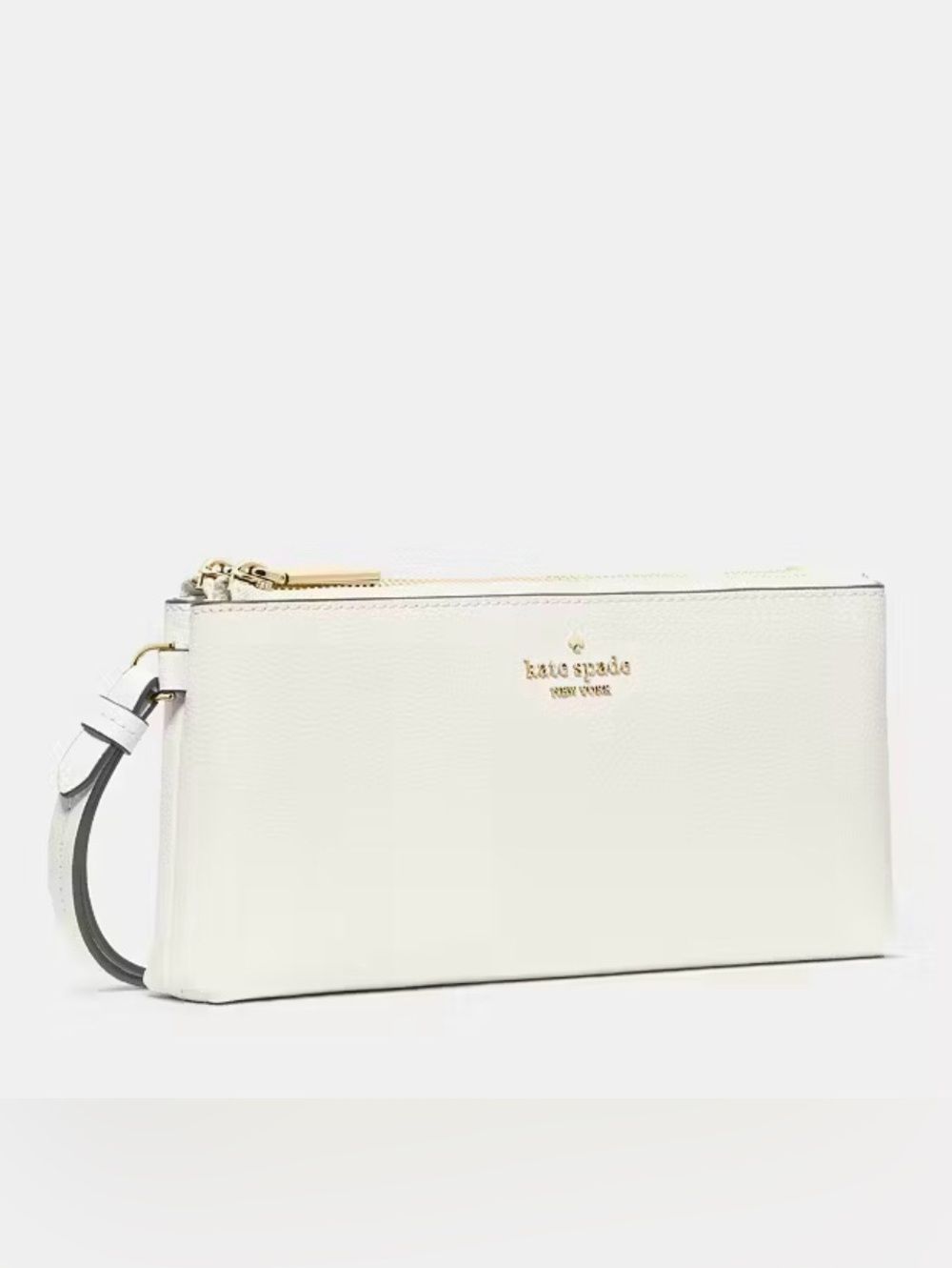 NWT kate spade Wren Wristlet-Meringue (white)